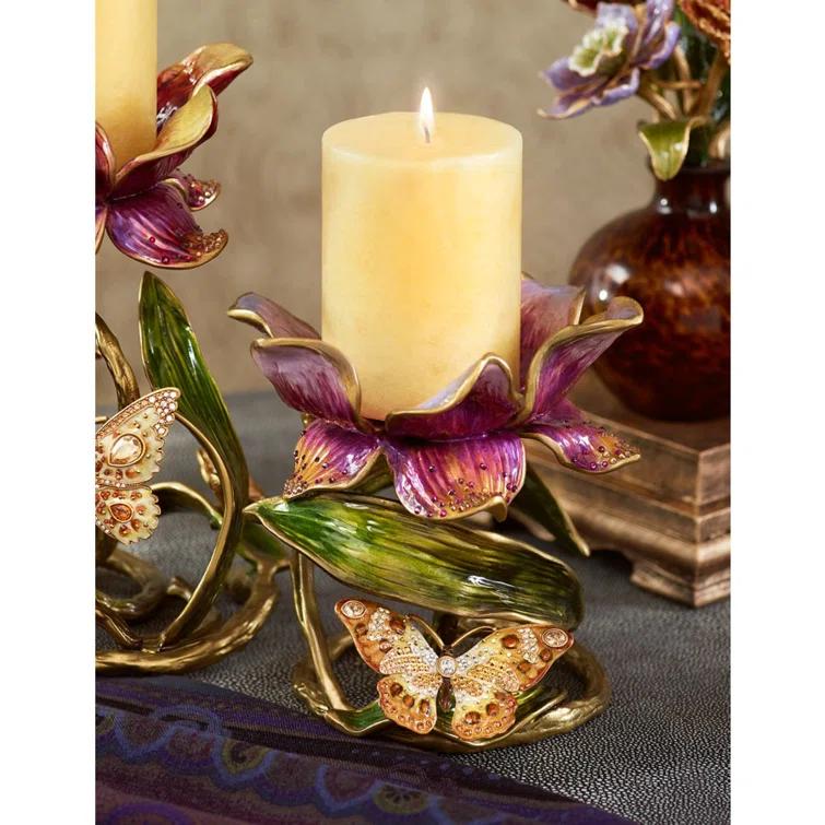 Jay Strongwater Aimee 6.5'' H Tabletop Candlestick