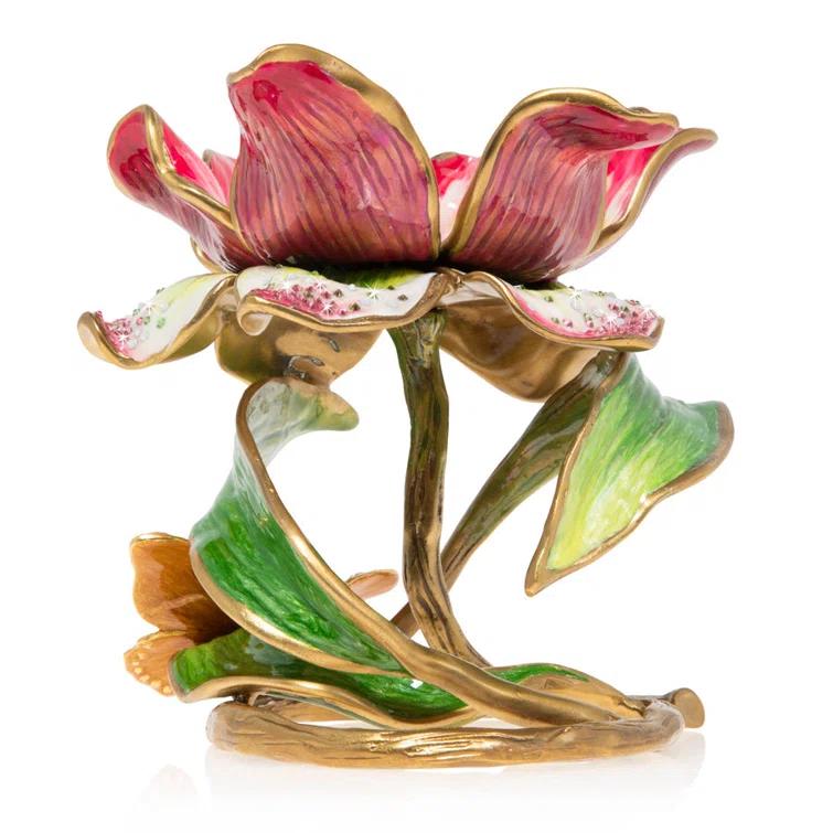 Jay Strongwater Aimee 6.5'' H Tabletop Candlestick