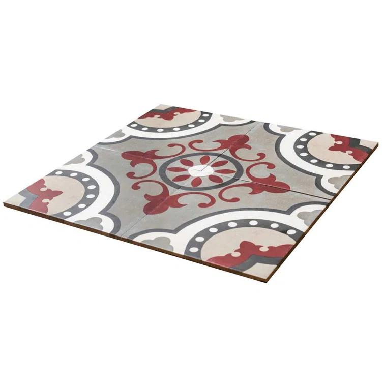 Art Deco 8" x 8" Porcelain Wall and Floor Tile