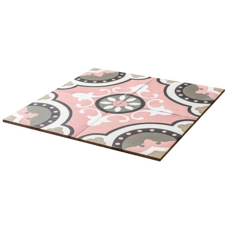Art Deco 8" x 8" Porcelain Wall and Floor Tile