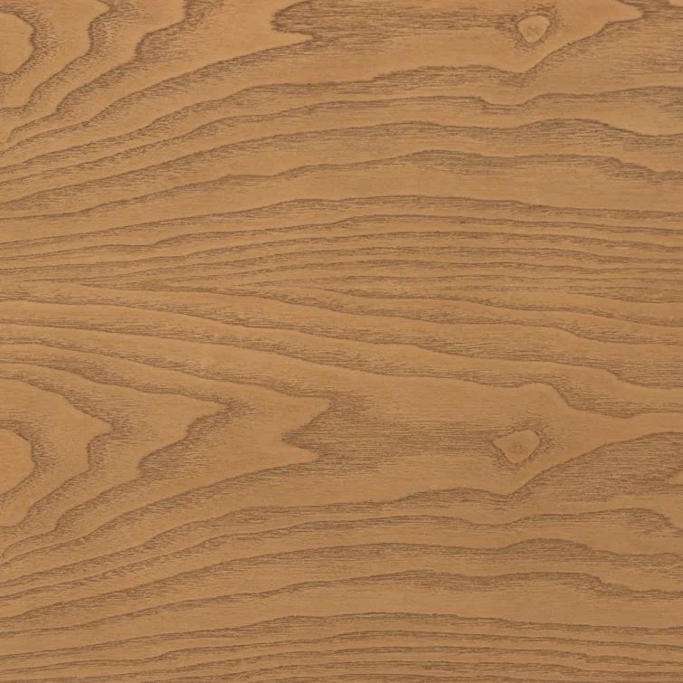 Modern Natural Ash Veneer 6-Drawer Dresser with Satin Brass Hardware