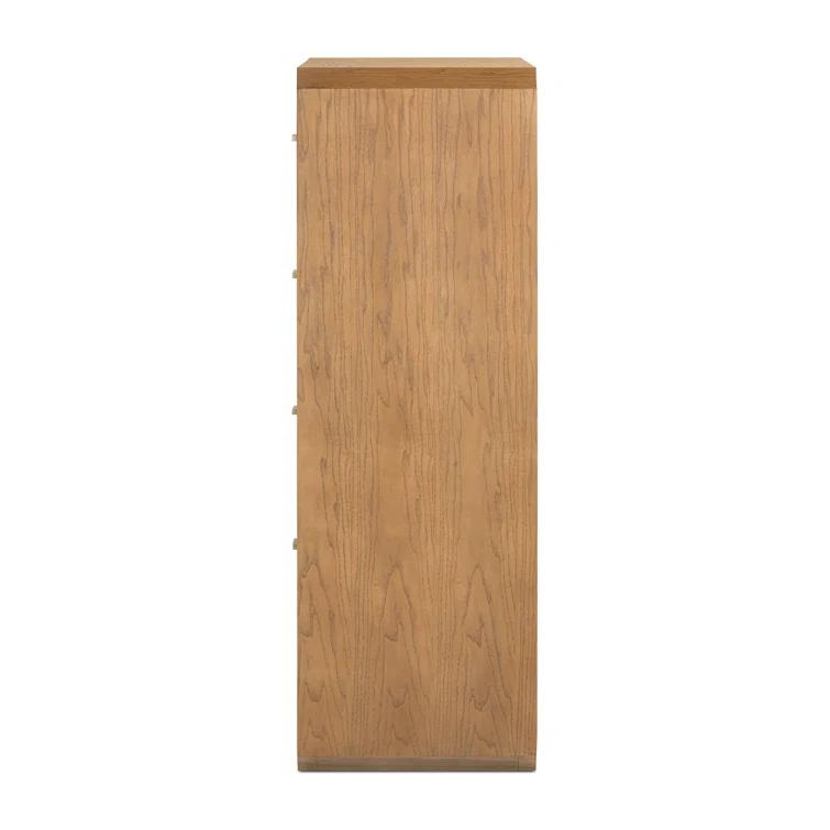 Caspian Natural Ash Veneer 4-Drawer Contemporary Dresser