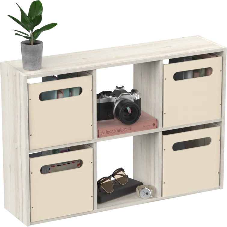 Mini 6-Cube Desktop or Wall Mount Organizer