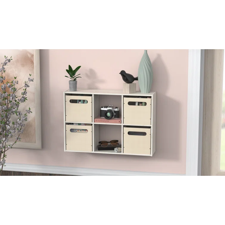 Mini 6-Cube Desktop or Wall Mount Organizer