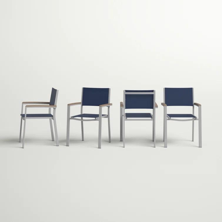 Travira Stacking Patio Arm Chair