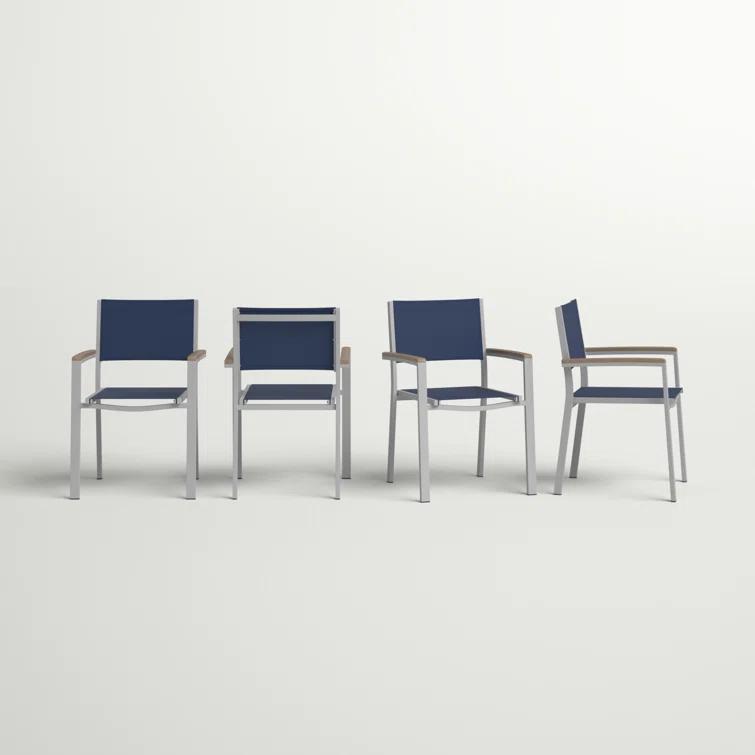 Travira Stacking Patio Arm Chair