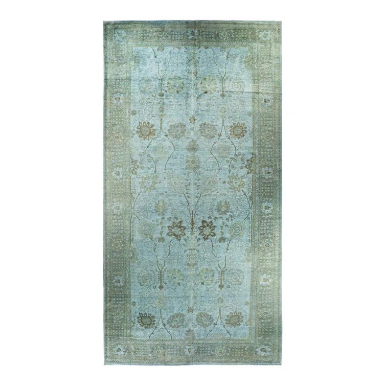 Isabelline One-of-a-Kind 19' 7" X 9' 10" 2010s Wool Area Rug in Blue