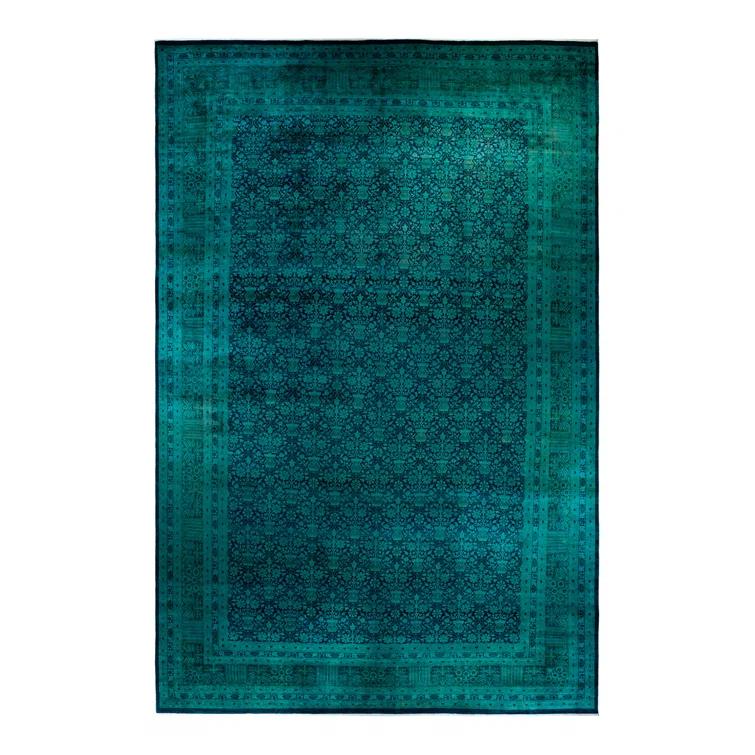 Isabelline One-of-a-Kind 18' 7" X 12' 1" 2000s Wool Area Rug in Blue