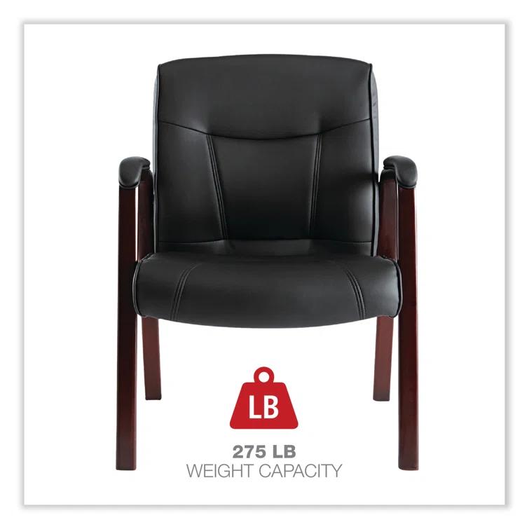 Alera® Waiting Room Chair with Wood Frame