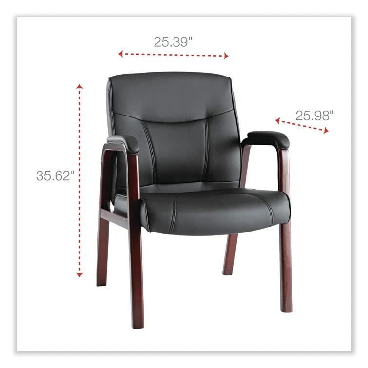 Alera® Waiting Room Chair with Wood Frame