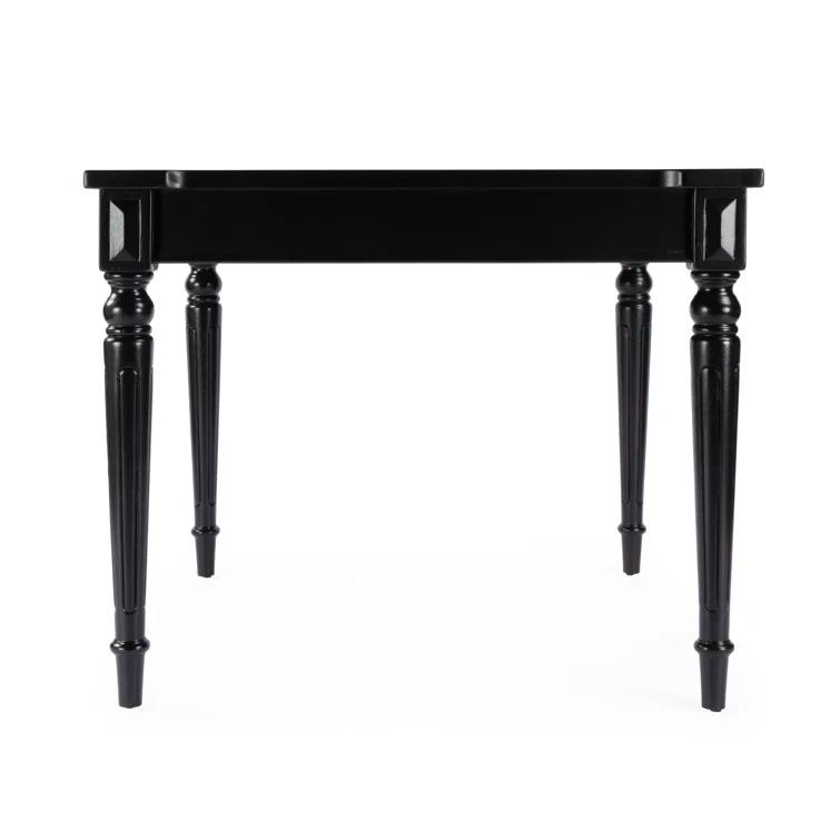 Black Square Wood Multi-Game Card Table
