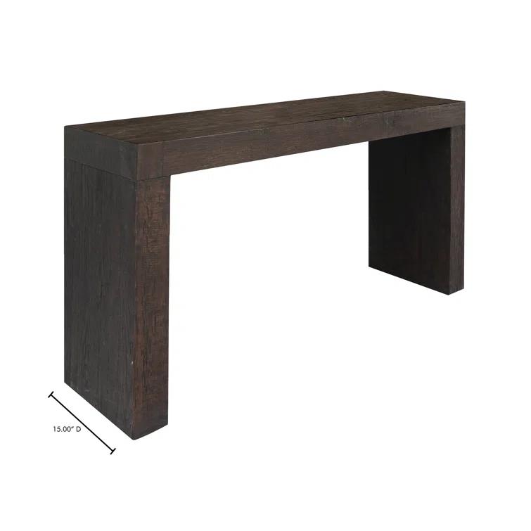 Adams Console Table Rustic Brown