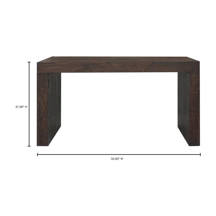 Adams Console Table Rustic Brown