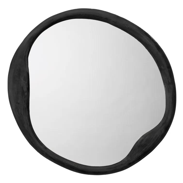 Doreen Round Mirror - Black