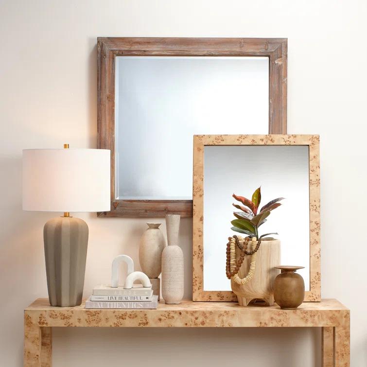 LOOMLAN Wood Flat Wall Mirror