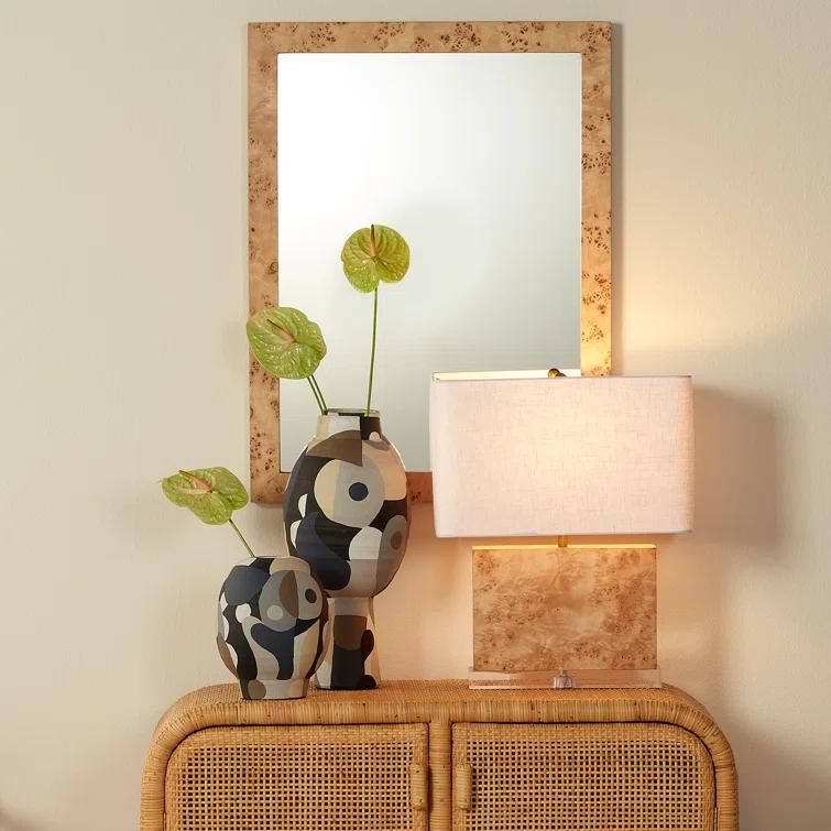 LOOMLAN Wood Flat Wall Mirror
