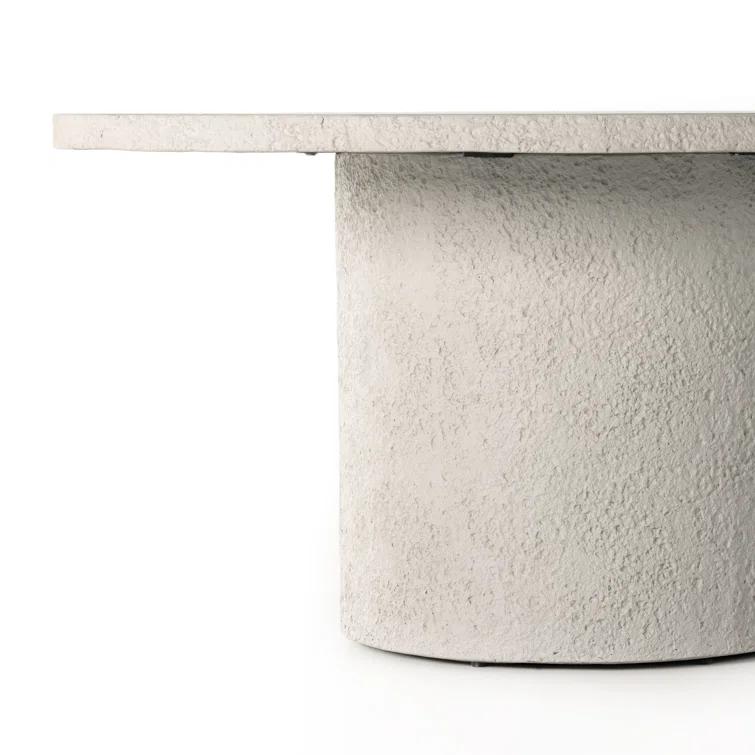 Charlize Round Dining Table - White