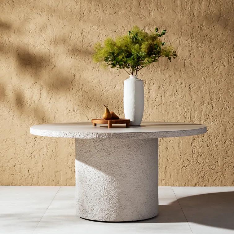 Charlize Round Dining Table - White