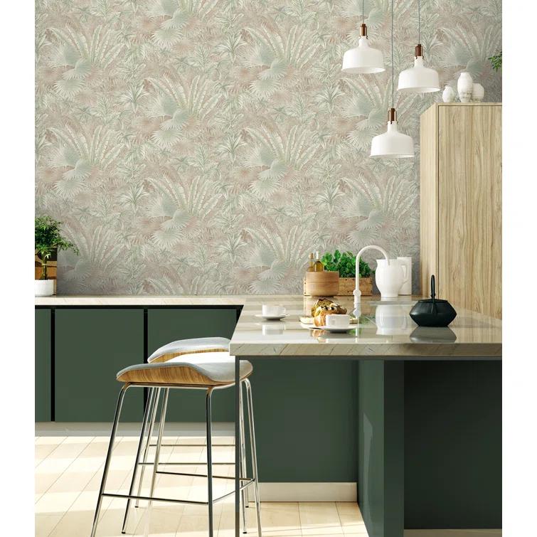 Tommy Bahama Bahamian Breeze Palm 18' L x 20.5" W Peel & Stick Wallpaper Roll