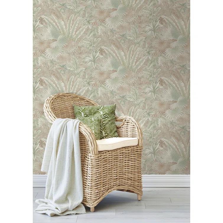 Tommy Bahama Bahamian Breeze Palm 18' L x 20.5" W Peel & Stick Wallpaper Roll