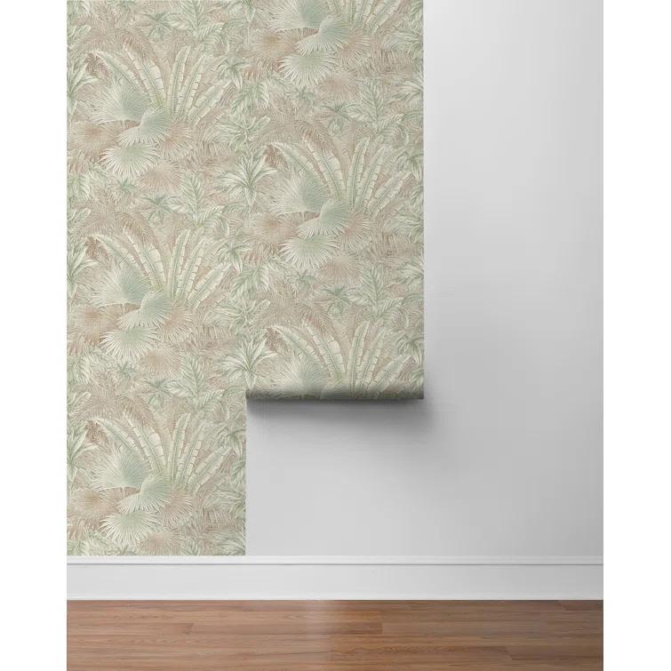 Tommy Bahama Bahamian Breeze Palm 18' L x 20.5" W Peel & Stick Wallpaper Roll