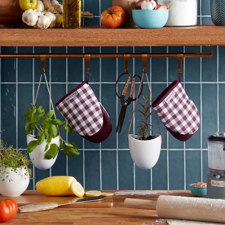 KitchenAid Gingham 2-Piece Oven Mitt (Set of 2)