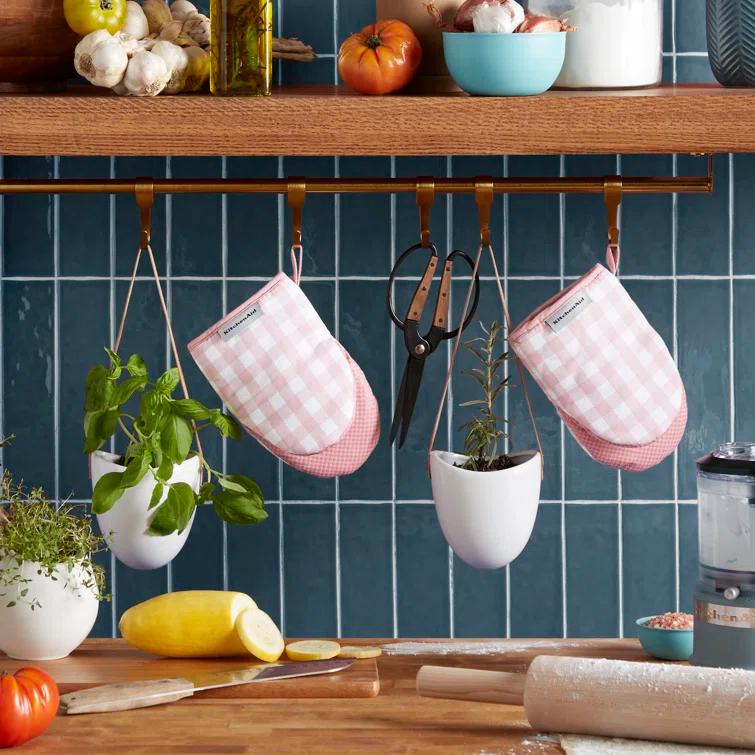 KitchenAid Gingham 2-Piece Oven Mitt (Set of 2)