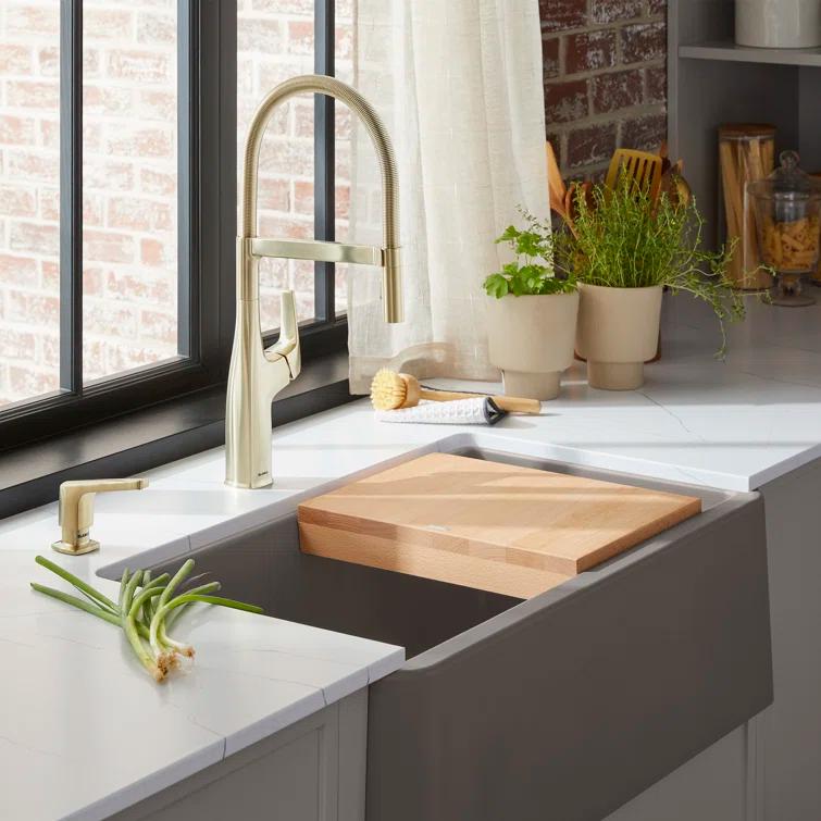 Blanco Beechwood Cutting Board for Ikon & Vintera Farmhouse Sinks