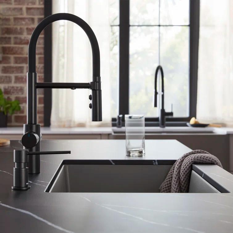 Catris Flexo Filter-Ready Semi-Pro Pull Down Single Handle Kitchen Faucet