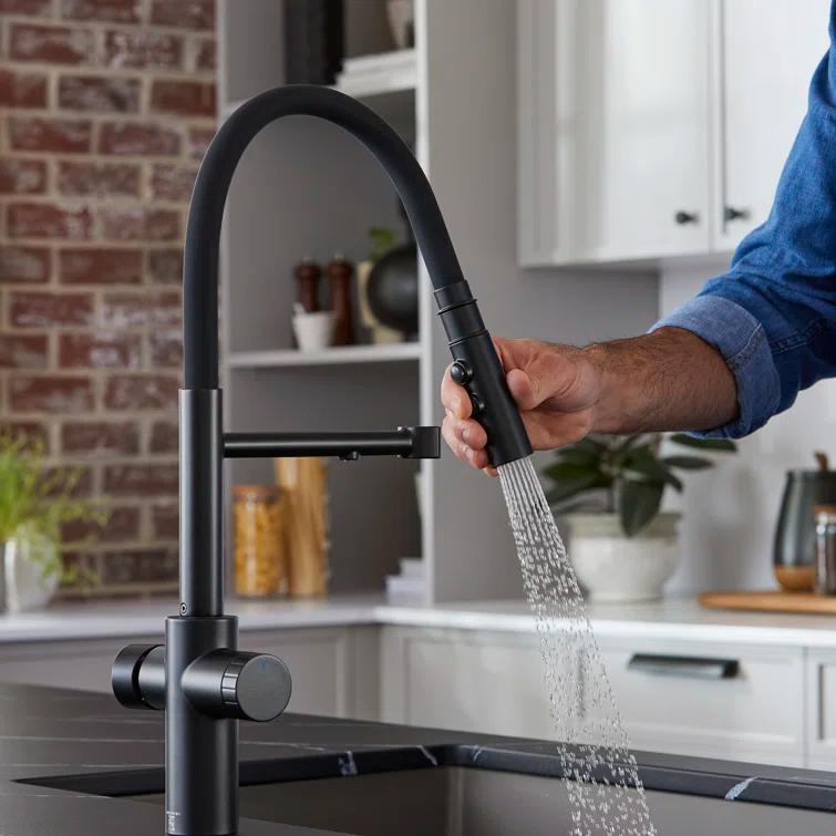 Catris Flexo Filter-Ready Semi-Pro Pull Down Single Handle Kitchen Faucet