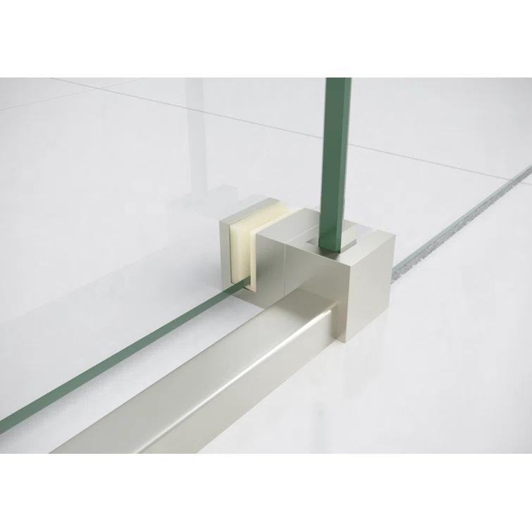Astro 56 in. - 60 in. x 60 in. Frameless Sliding Bathtub Door