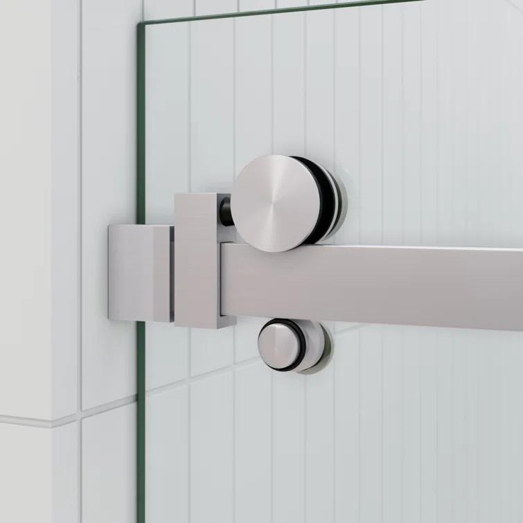 Astro 56 in. - 60 in. x 60 in. Frameless Sliding Bathtub Door
