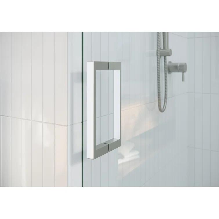 Astro 56 in. - 60 in. x 60 in. Frameless Sliding Bathtub Door