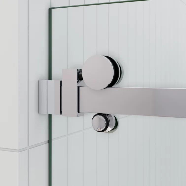 Astro 56 in. - 60 in. x 60 in. Frameless Sliding Bathtub Door