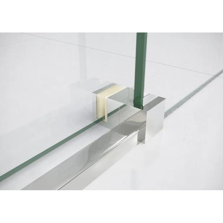 Astro 56 in. - 60 in. x 60 in. Frameless Sliding Bathtub Door