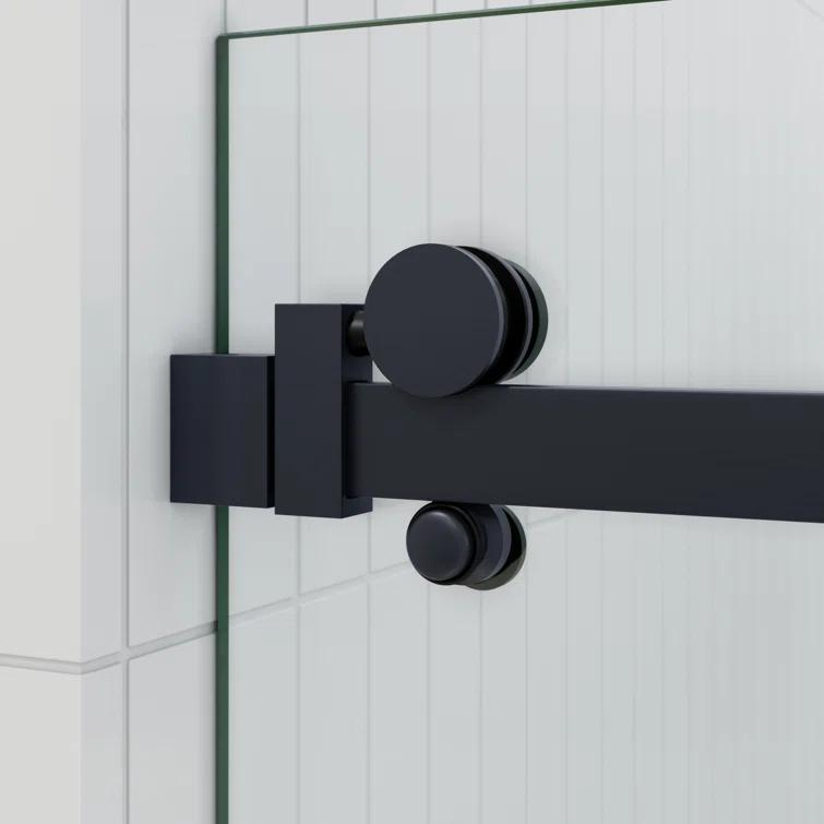 Astro 56 in. - 60 in. x 60 in. Frameless Sliding Bathtub Door