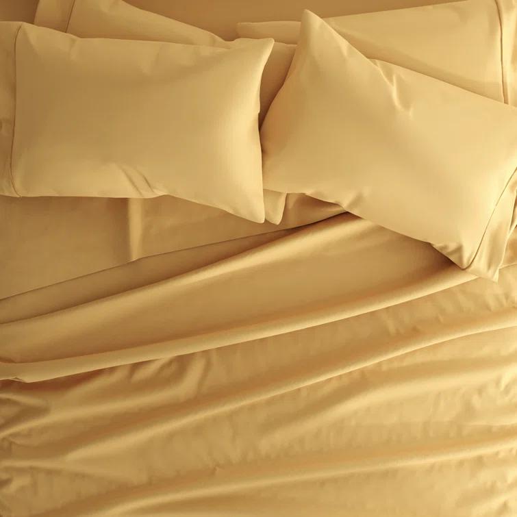 Simply Soft Brushed Microfiber Solid 6 Piece Sheet Set