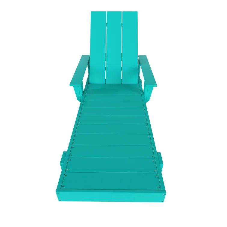Arellanes 77.6" Long Outdoor All-Weather Poly Reclining Single Chaise