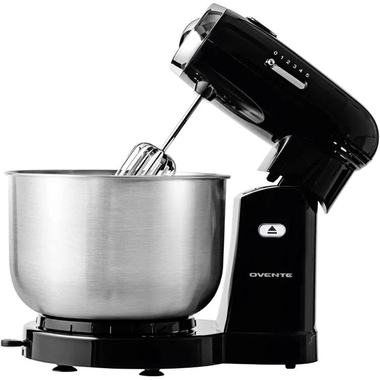 Ovente Electric Stand Mixer with 3.5Qt Removable Stainless Steel Bowl