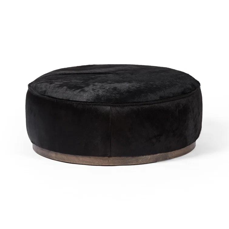 Aldora Round Ottoman - Natural Boucle