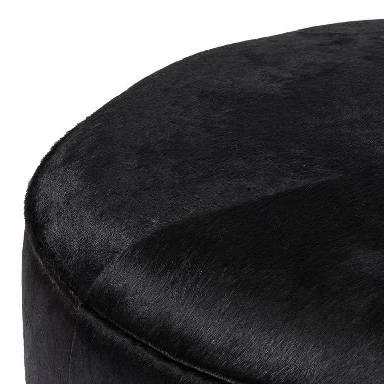 Aldora Round Ottoman - Natural Boucle