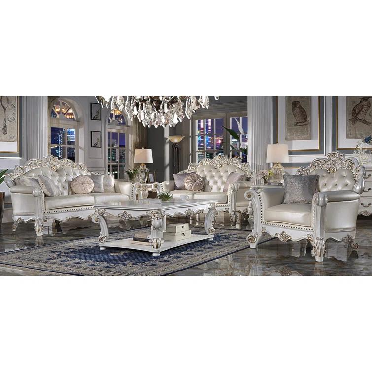 A&J Homes Studio Vendome 69.6'' Faux Leather Loveseat