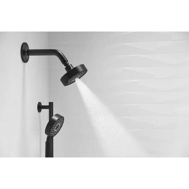 Kohler Purist 2.5 Gpm Multifunction Wall Mount Showerhead, Three Spray Settings, 5.5" High Pressure Spray Head
