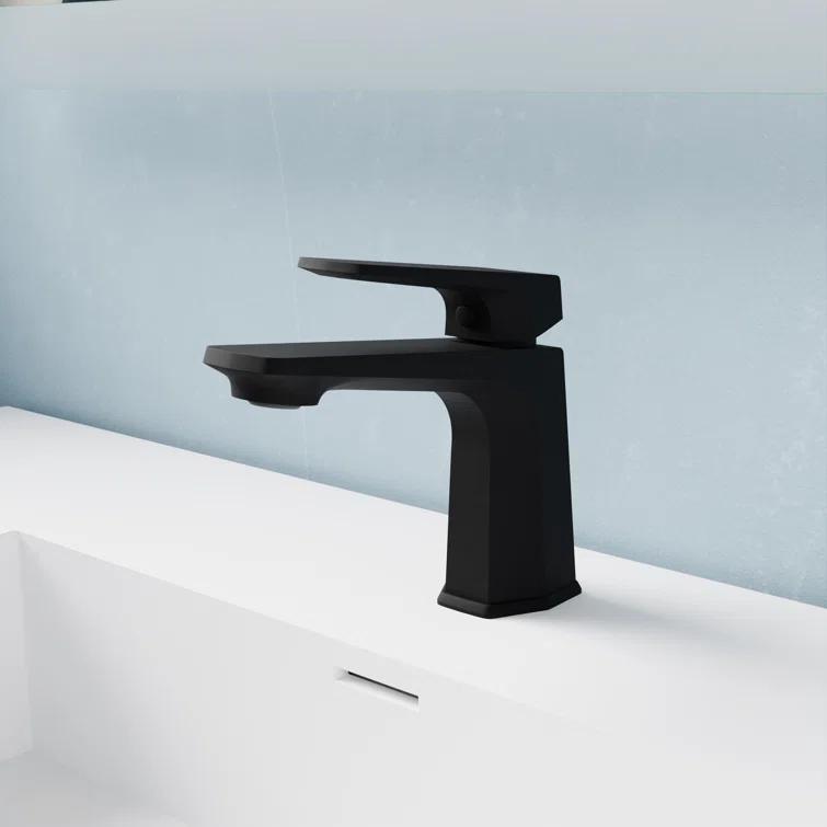 ANZZI L-AZ903MB Single-Hole Single-handle Bathroom Faucet with Drain Assembly