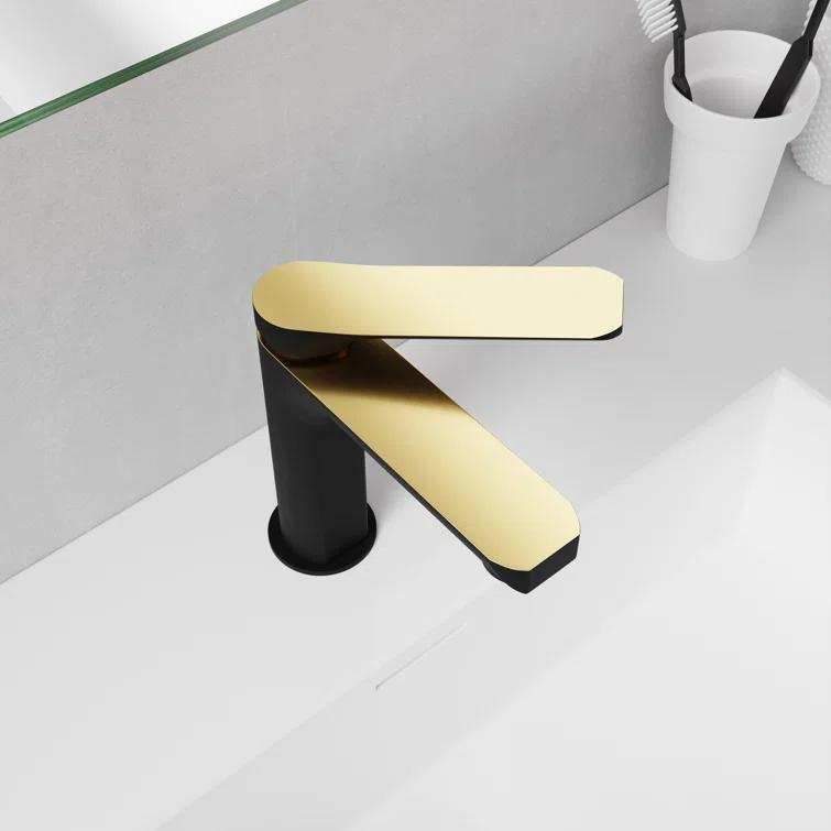 Single-Hole Single-handle Bathroom Faucet with Drain Assembly