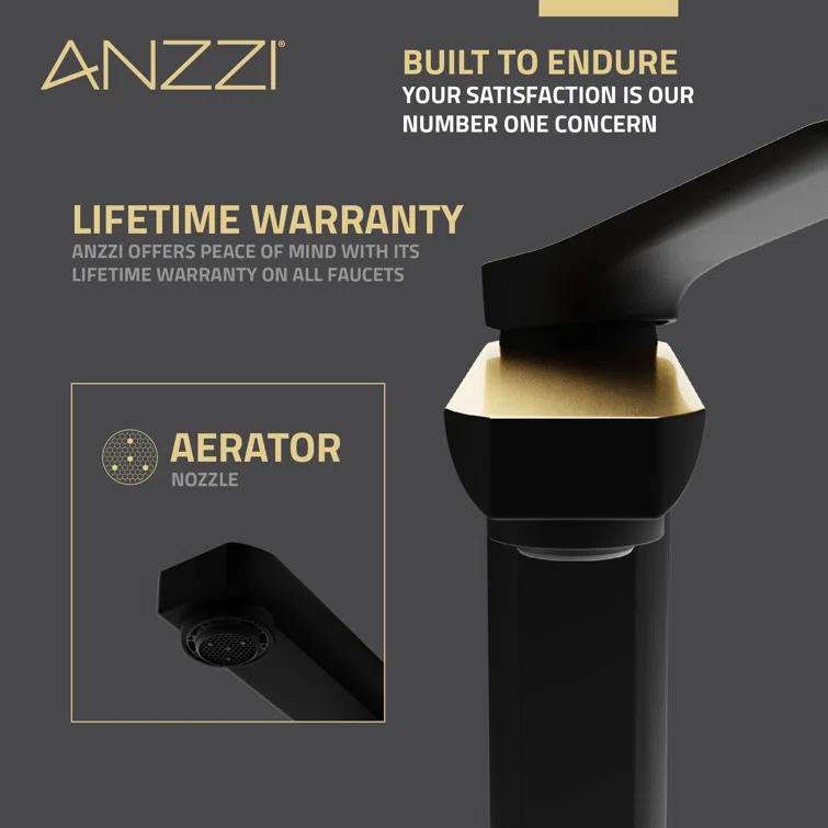 Single-Hole Single-handle Bathroom Faucet with Drain Assembly