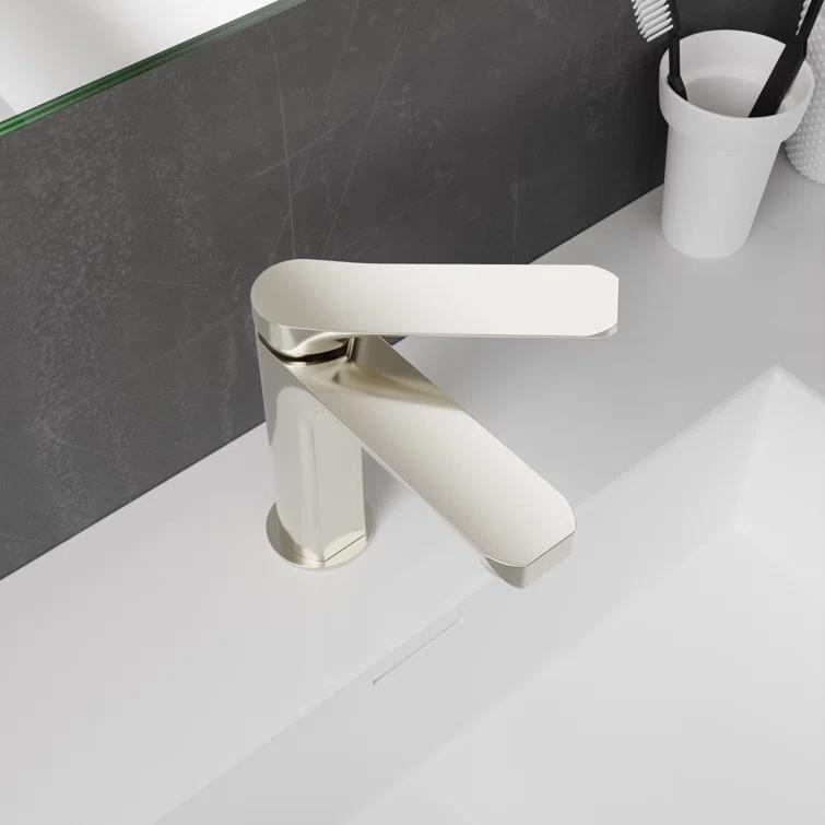 Single-Hole Single-handle Bathroom Faucet with Drain Assembly