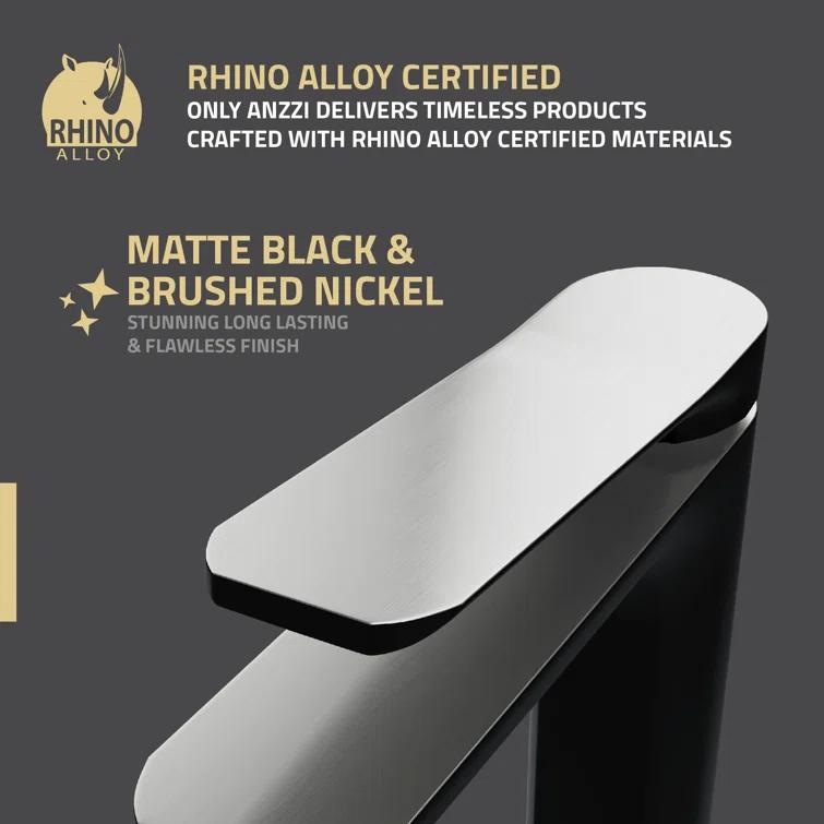 ANZZI L-AZ900MB-BN Single-Hole Single-handle Bathroom Faucet with Drain Assembly