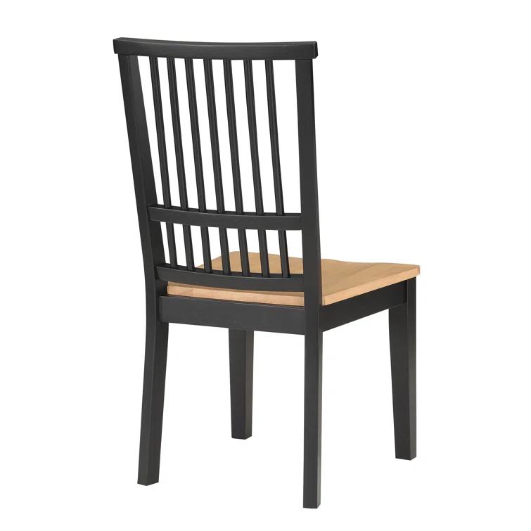 Lixy Solid Wood Slat Back Side Chair