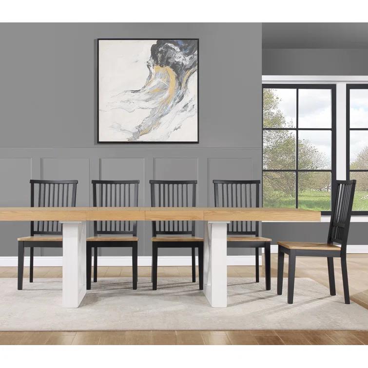 Lixy Solid Wood Slat Back Side Chair